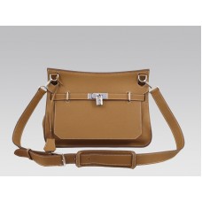 Hermes Jypsiere 34 Messenger Bag Clemence Gold