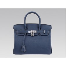 Hermes Birkin 30cm Togo Clemence Bleu Nuit