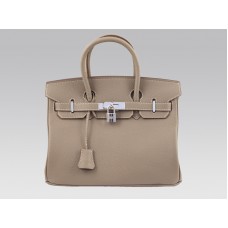 Hermes Birkin 30cm Togo Clemence Gris Clair