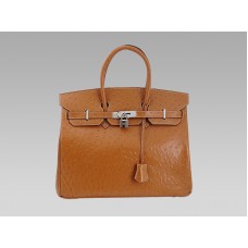 Hermes Birkin 35 Cm Ostrich Gold