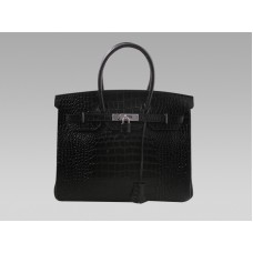 Hermes Birkin 35 Cm Crocodile Black