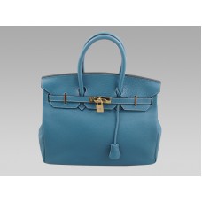 Hermes Birkin 35 Togo Leather Blue