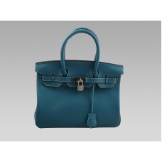 Hermes Birkin 25 Togo Leather Blue