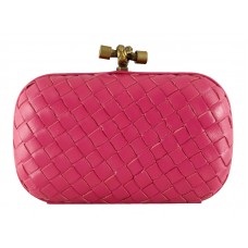 Bottega Veneta Assenzio Intrecciato Ayers Knot Pink