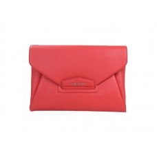 Givenchy Antigona Envelope Clutch Grained Leather Red