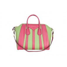 Givenchy Large Antigona Bag Bi-Color Hot Pink Green