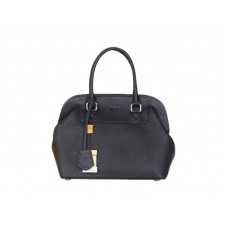 Fendi Original Leather Medium Selleria Adele Satchel Black