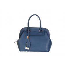 Fendi Original Leather Medium Selleria Adele Satchel Blue