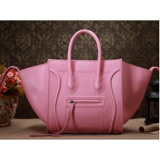 Celine Luggage Phantom Square Tote Bag Epsom Leather Pink