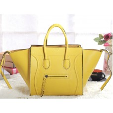 Celine Luggage Phantom Square Tote Bag Togo Leather Yellow