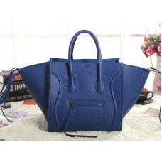 Celine Luggage Phantom Square Tote Bag Togo Leather Royal Blue