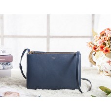 Celine Mini Trio Crossbody Messenger Bag Dark Blue