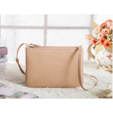 Celine Mini Trio Crossbody Messenger Bag Light Brown