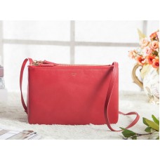 Celine Mini Trio Crossbody Messenger Bag Red