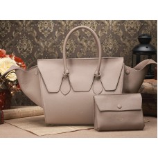 Celine Tie Nano Top Handle Bag Leather Grey