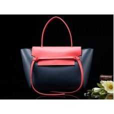 Celine Mini Belt Bag Smooth Calfskin Night Blue With Indian Red