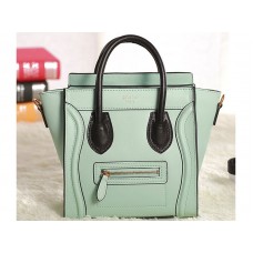 Celine Luggage Mini Tote In Calfskin Mint