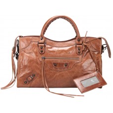 Balenciaga Medium Classic City Bag Brown