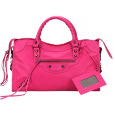 Balenciaga Medium Classic City Bag Hot Pink