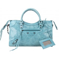 Balenciaga Medium Classic City Bag Light Blue