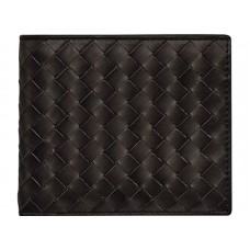 Bottega Veneta Bi-Fold Wallet In Intrecciato Vn Choclate