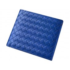 Bottega Veneta Bi-Fold Wallet In Intrecciato Vn Electric Blue