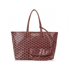 Goyard Saint Louis Tote Mm Burgundy