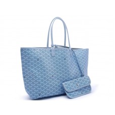 Goyard Saint Louis Tote Mm Ligh Blue