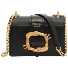 Prada Cahier Bag Black