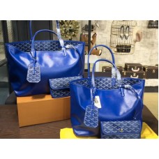 Goyard Anjou Reversible Tote Mm Blue