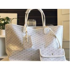 Goyard Anjou Reversible Tote Mm White