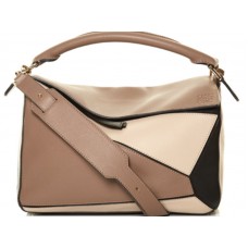 Loewe Puzzle Bag Hazelnut Black Ivory