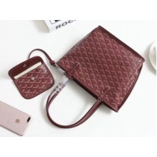 Goyard Anjou Reversible Tote Mini Burgundy