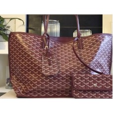 Goyard Anjou Reversible Tote Gm Burgundy