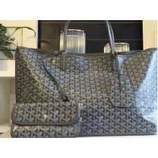 Goyard Anjou Reversible Tote Gm Grey