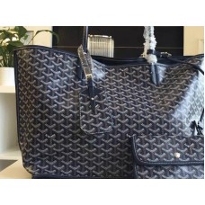 Goyard Anjou Reversible Tote Gm Navy