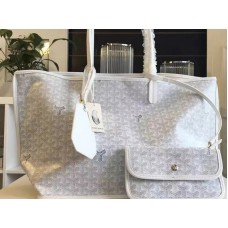 Goyard Anjou Reversible Tote Gm White