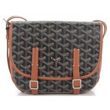 Goyard Chevron Belvedere Pm Messenger Bag Black Brown