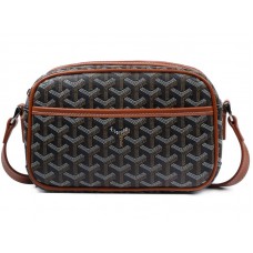 Goyard Chevron Sac Capvert Black Brown