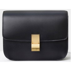 Celine Medium Classic Bag In Box Calfskin Black 164173