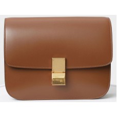 Celine Medium Classic Bag In Box Calfskin Camel 1641732