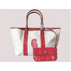 Goyard Anjou Reversible Canvas Tote Mm Red H-gotogg3456s6