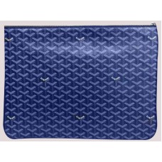 Goyard Chevron Senat Pochette Gm Blue sar0201491