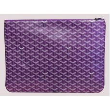 Goyard Chevron Senat Pochette Gm Mauve sar0201495