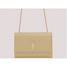 Saint Laurent Ysl Large Kate Chain Bag Apricot H-yslshsg073330md