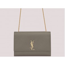 Saint Laurent Ysl Large Kate Chain Bag Grey H-yslshsg073330md2