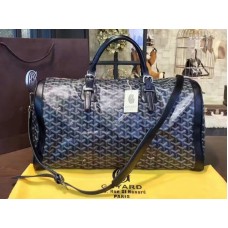 Goyard Goyardine Croisiere 45 Dark Blue With Dark Blue Leather Trim 2309-2