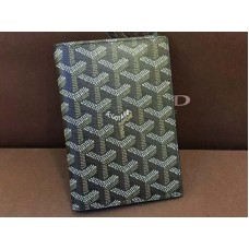 Goyard Goyardine Passport Holder Black