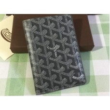 Goyard Goyardine Passport Holder Grey