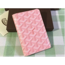 Goyard Goyardine Passport Holder Pink